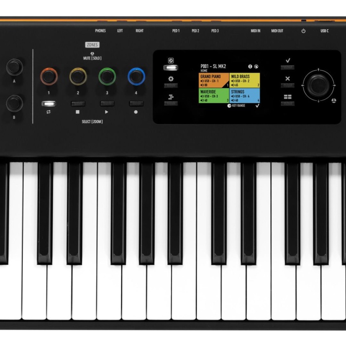 Studiologic By FATAR 25 0042 SL88 GT MK2 MIDI Klavye | Ahşap Tuşlu Hammer Action Renkli Ekran